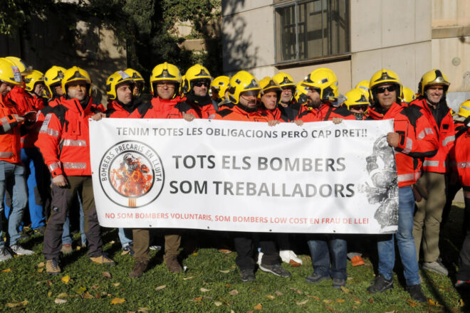 El jutjat de Lleida confirma que la magistrada titular assumirà la macrodemanda dels bombers voluntaris