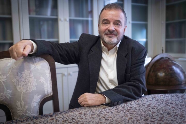 Alfred Bosch, dijous a casa seva, a Barcelona (fotografia: Adiva Koenigsberg).