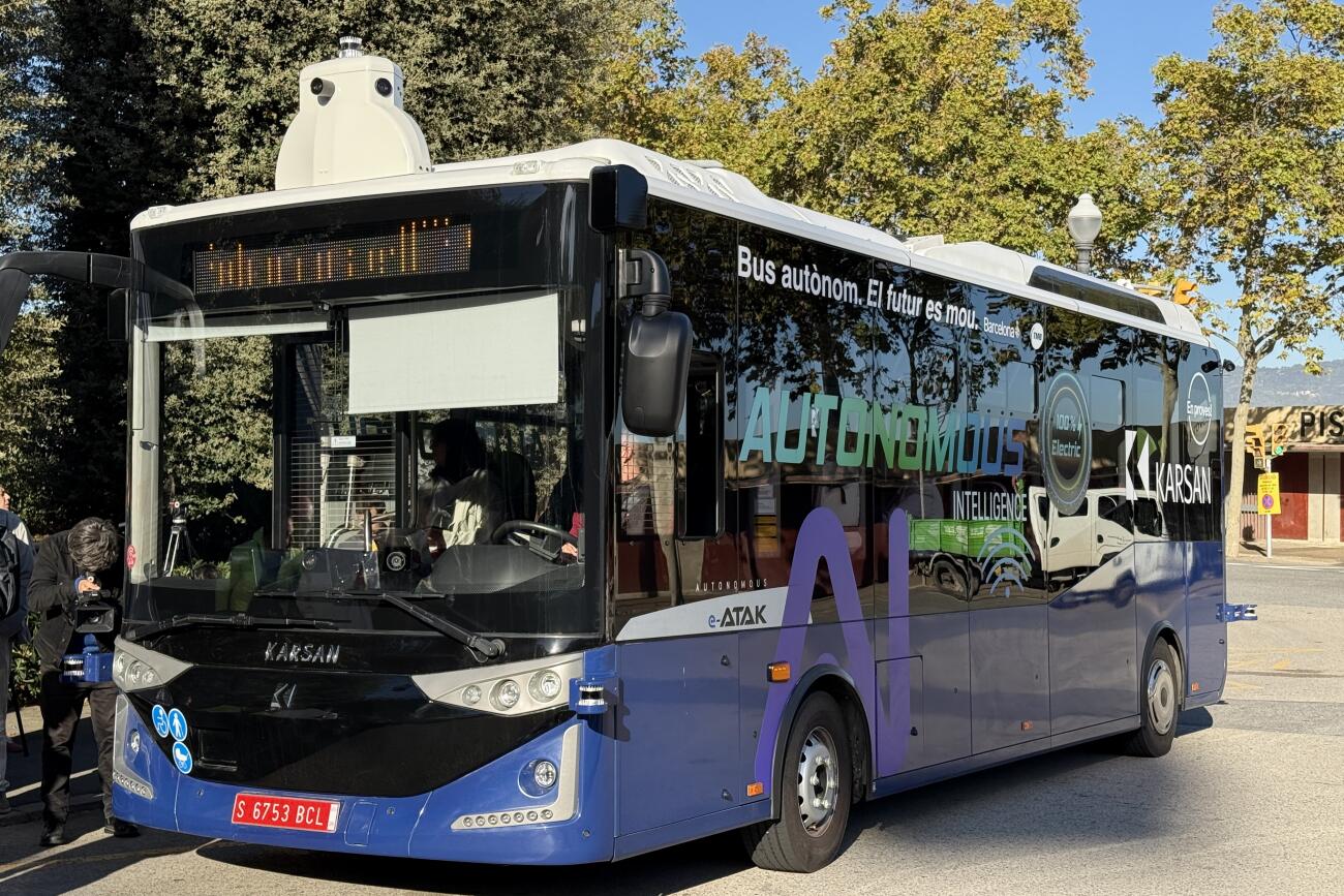 Un bus autònom circularà per Montjuïc durant més d’una setmana.