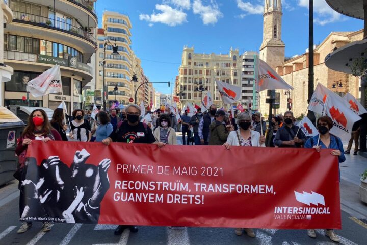 Manifestació d’Intersindical Valenciana (arxiu)