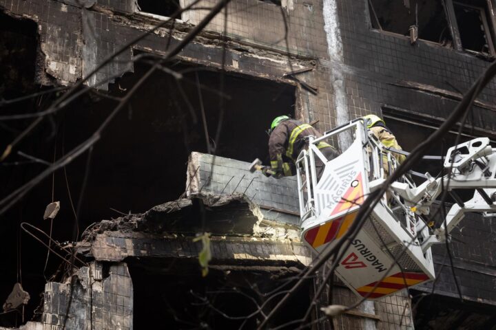 Atacs russos sobre Kíiv (imatge d’arxiu).