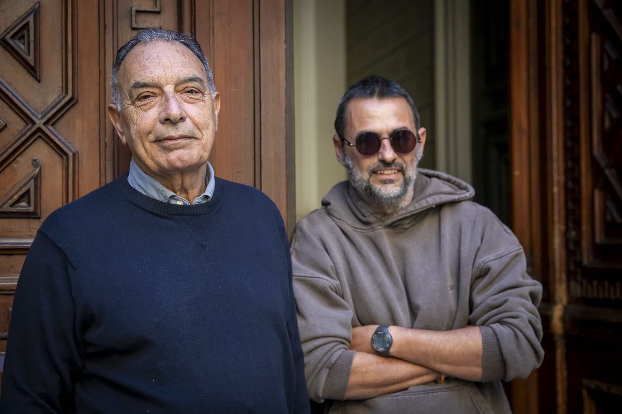 D'esquerra a dreta: Miquel Berga i Eduard Marco, guanyadors dels premis Ciutat de Gandia 2025.