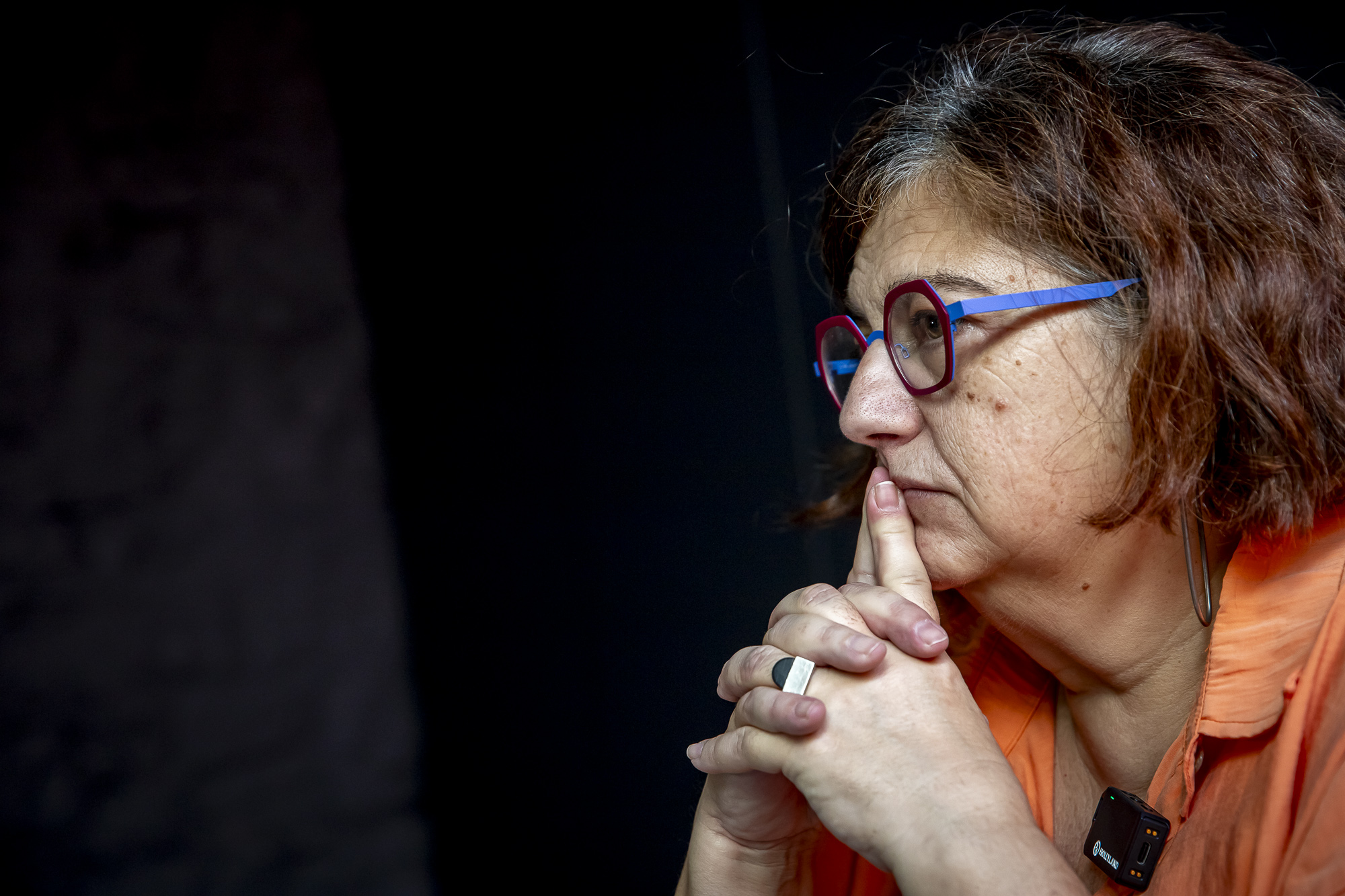 Rosa Lluch, dilluns, a la redacció de VilaWeb (Foto: Albert Salamé)