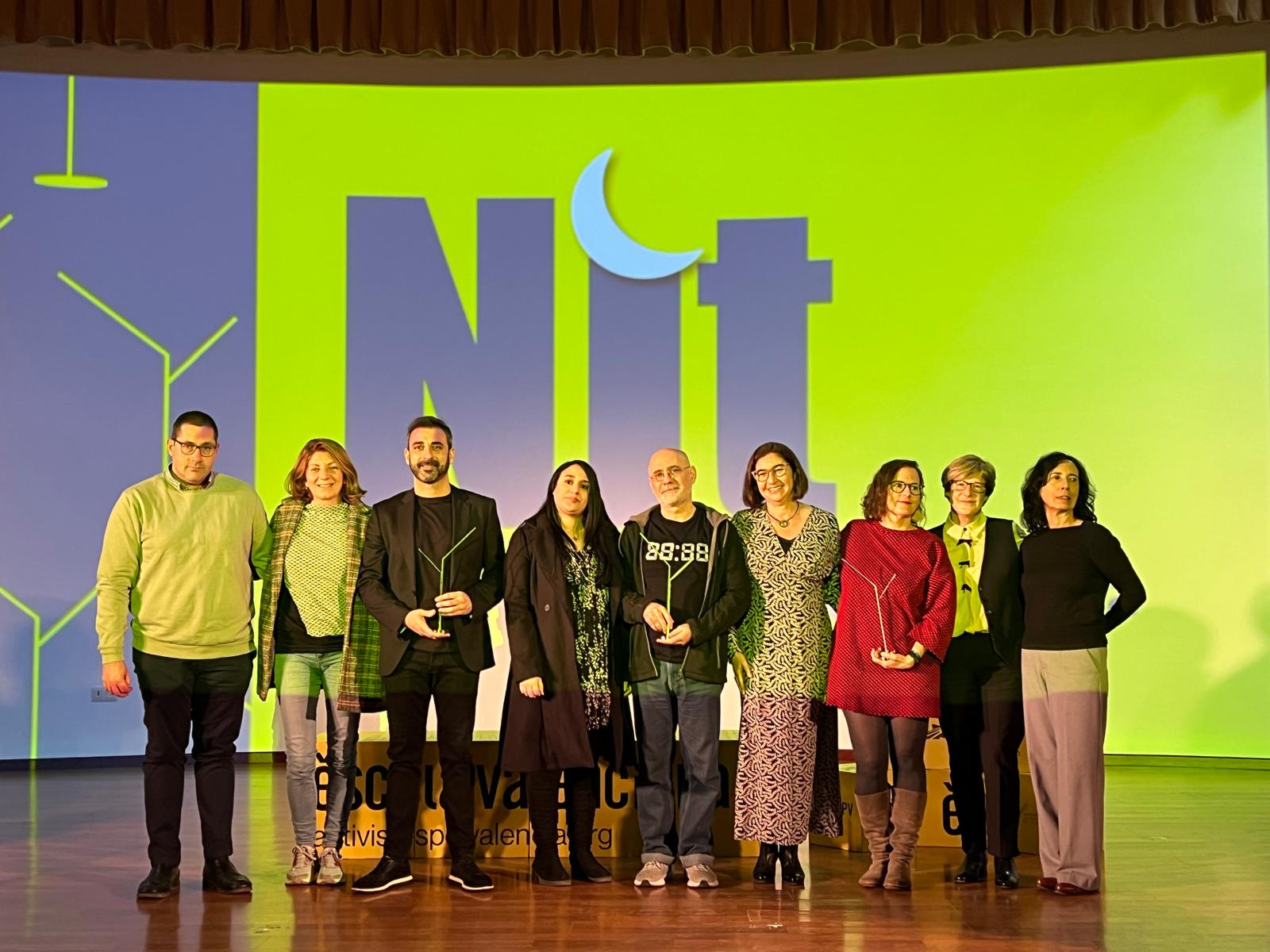 Fotografia amb els guardonats.