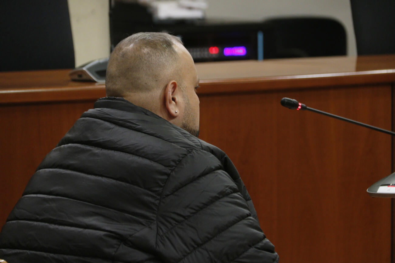 L'acusat, durant la vista de conformitat a l'Audiència de Lleida (fotografia: ACN / Roger Segura).