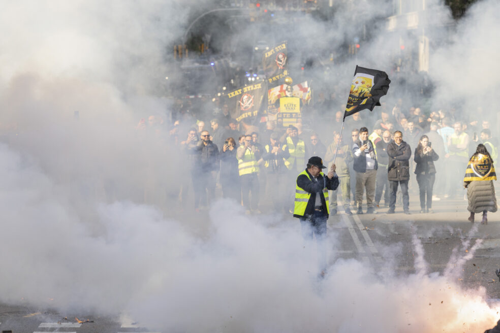 Mobilització de taxistes