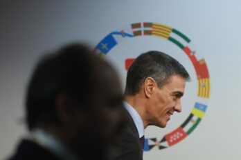 Pedro Sánchez a Brussel·les, dijous (fotografia: Olivier Hoslet).