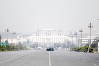 Vista del palau presidencial del Paquistan a Islamabad, la capital del país, la setmana passada (fotografia: Sohail Shahzad/Efe).