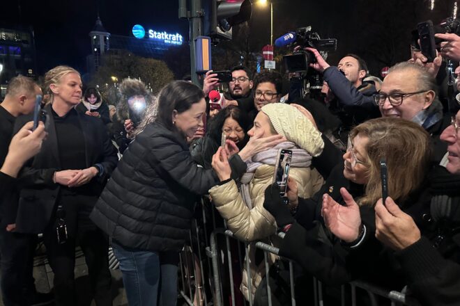 María Corina Machado reapareix a Oslo després del lliurament del Nobel
