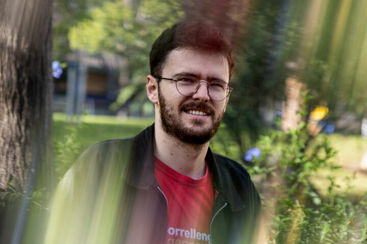 Pau Emili Muñoz, coordinador general del Correllengua Agermanat (fotografia: Martí Gelabert).