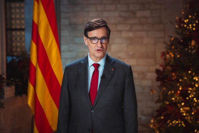El president Illa fa un discurs de Nadal ple de tòpics i sense referències concretes
