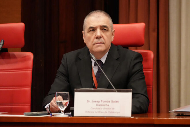 El DOGC publica el nomenament de Josep Tomàs Salàs com a director d’Antifrau