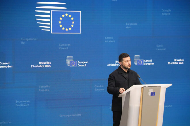 Zelenski es reuneix a Brussel·les amb Rutte, von der Leyen i Costa per les negociacions de pau i el finançament d’Ucraïna