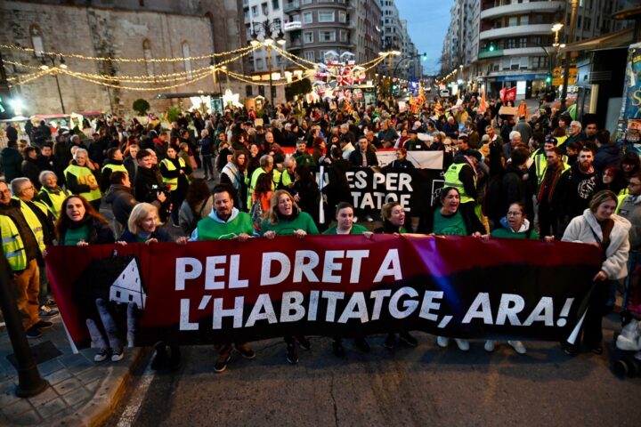 Un moment de la manifestació (fotografia: Prats i Camps).