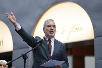 El batlle Collboni, durant la inauguració de la Fira del Llibre de Guadalajara (fotografia: Francisco Guasco).