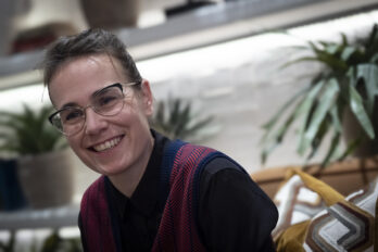 Jana Montllor Blanes, dimarts a Barcelona (Foto: Adiva Koenigsberg)