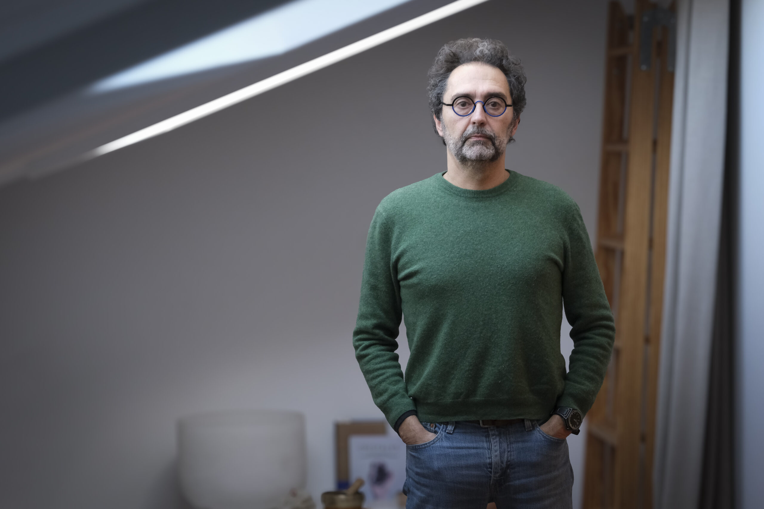 Jordi Batalla, fa uns quants dies a casa seva (fotografia: Adiva Koenigsberg).