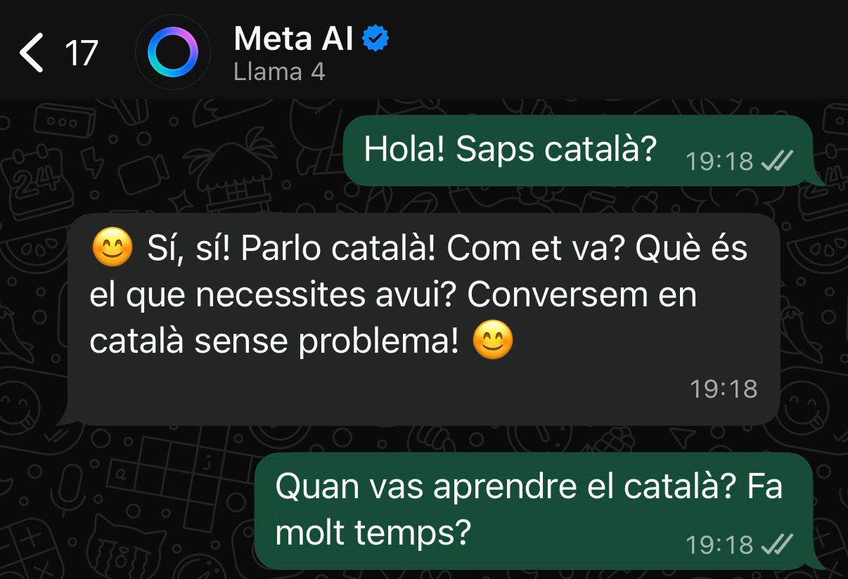 Meta IA parla finalment en català, després de mesos de problemes amb la llengua