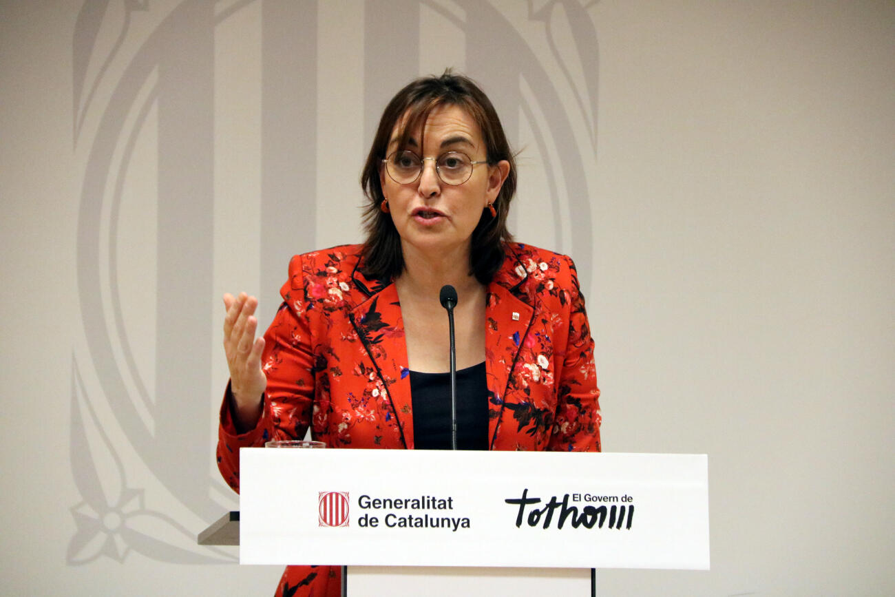 La consellera Sílvia Paneque, ahir, a la seu del Departament de Territori.