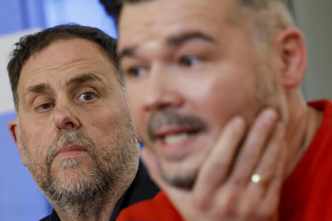 Rufián i Junqueras defensen la creació d’una candidatura plurinacional de cara a les eleccions espanyoles