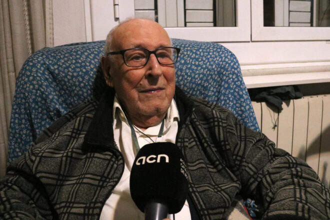 L’home més vell de Catalunya fa 110 anys: “De jove jugava a futbol al mig de Gran Via, passava un cotxe cada 20 minuts”