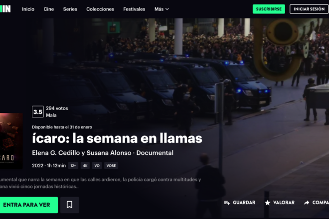 Allau de crítiques a Filmin i campanya de baixes per un documentari que enalteix la violència de la policia espanyola