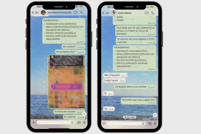 “Hi haurà una fotracada d’afectats”, el missatge que un alt càrrec va escriure a Mazón quan l’ex-president no responia trucades