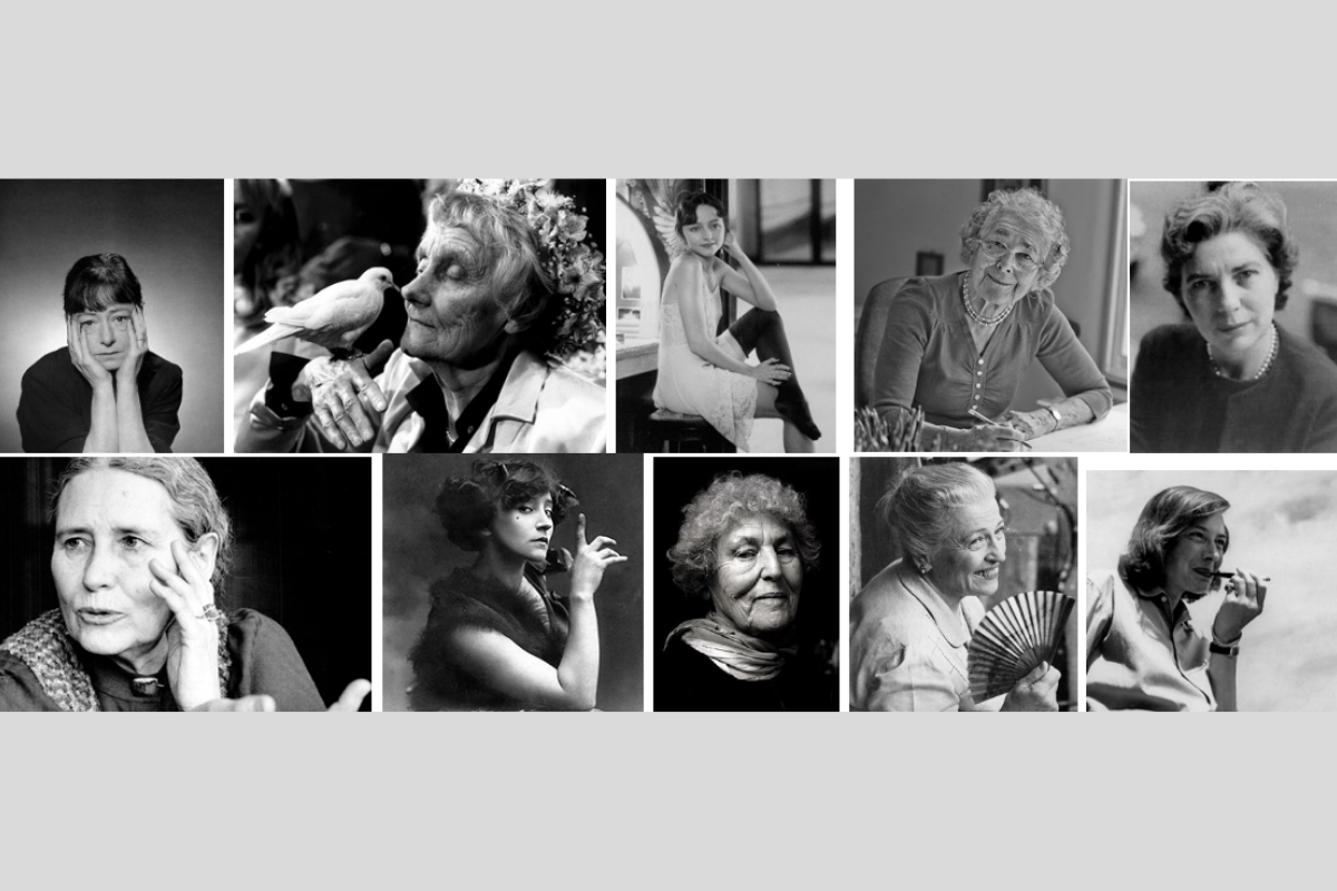 Dorothy Parker, Astrid Lindgren, Anaïs Nin, Judith Kerr, Mary Norton, Doris Lessing, Colette, Tillie Olsen, Pearl S. Buck i Patricia Highsmith