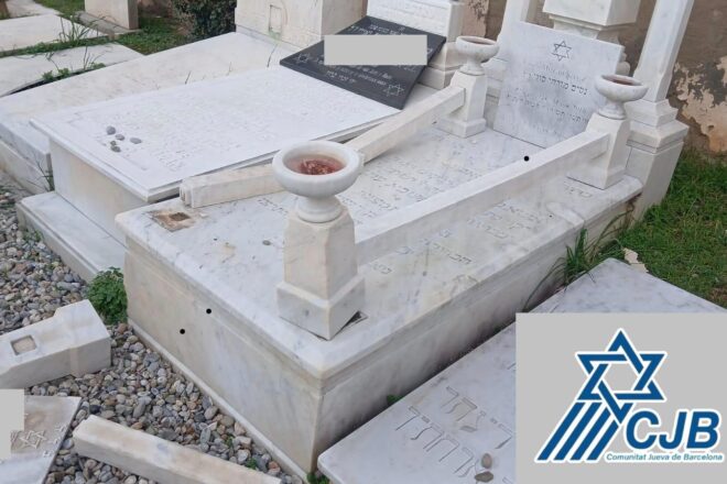L’Ajuntament de Barcelona condemna l’atac vandàlic contra tombes jueves del cementiri de les Corts