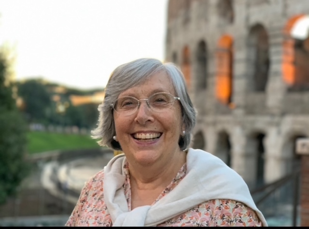 Marie-Christine Estève a Roma durant un congrés de medicina (fotografia: doctora Claudina Vidal).