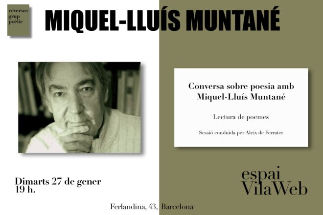 Conversa sobre poesia amb Miquel-Lluís Muntané