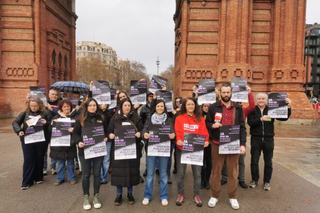 Els sindicats d’educació es mobilitzen per la millora del salari i denuncien incompliments de la Generalitat