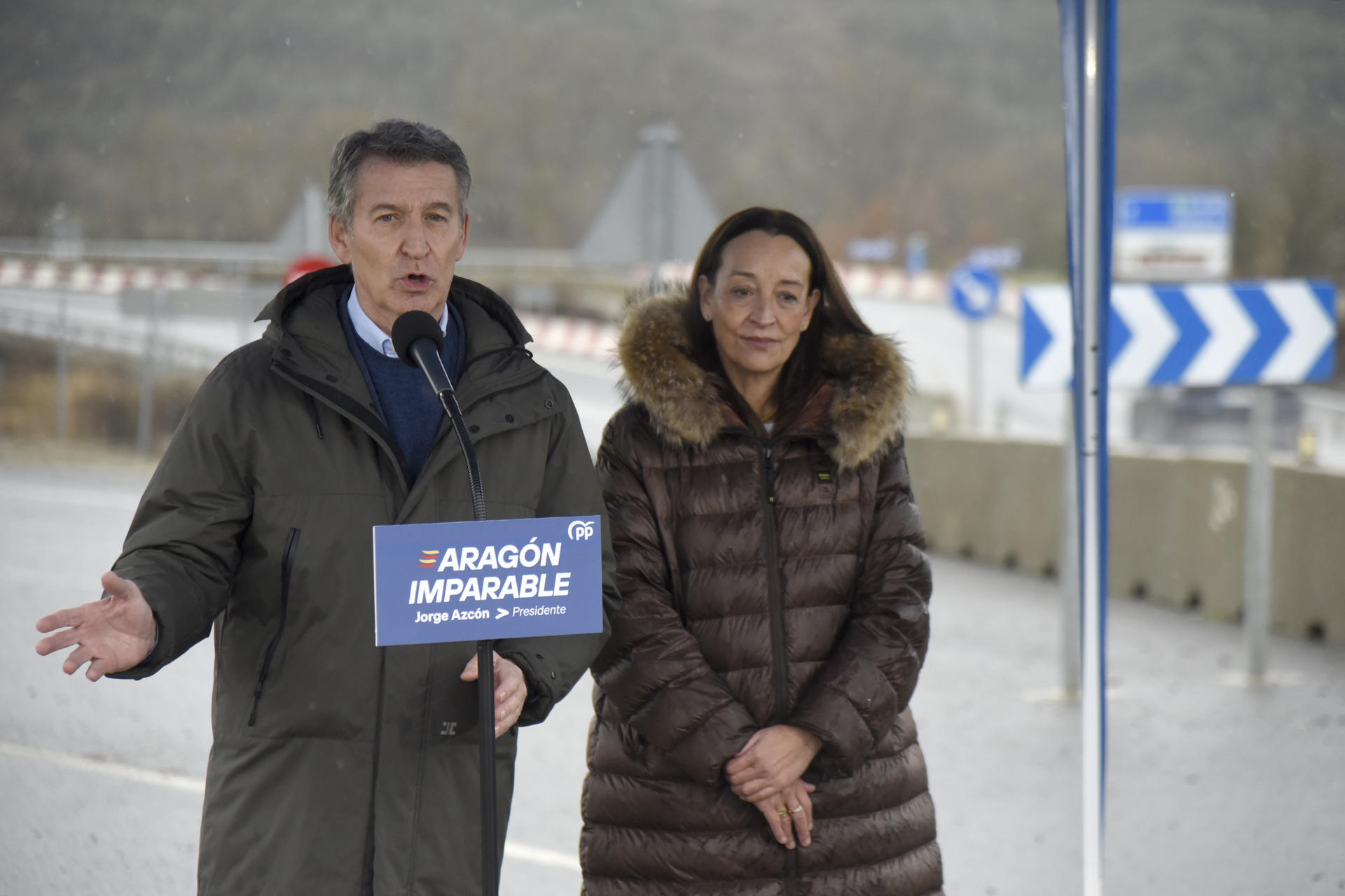 Feijóo en un moment de l'acte (fotografia: EFE / Javier Blasco).