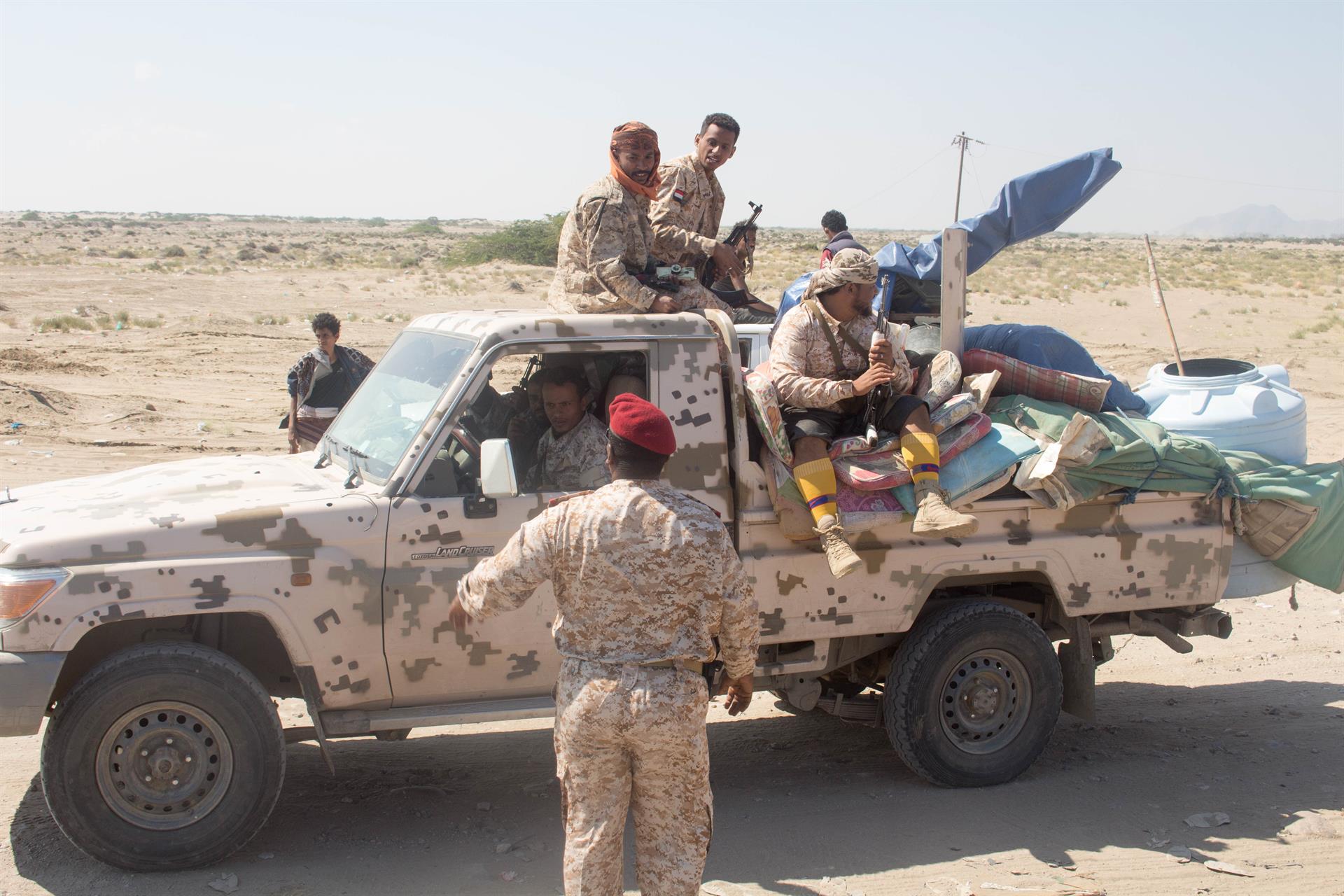 Imatge d’arxiu de separatistes del sud del Iemen a la província d’Abyan. Fotografia: Europa Press/Contacto/Stringer