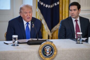 El president dels Estats Units, Donald Trump, i el secretari d'Estat, Marco Rubio
