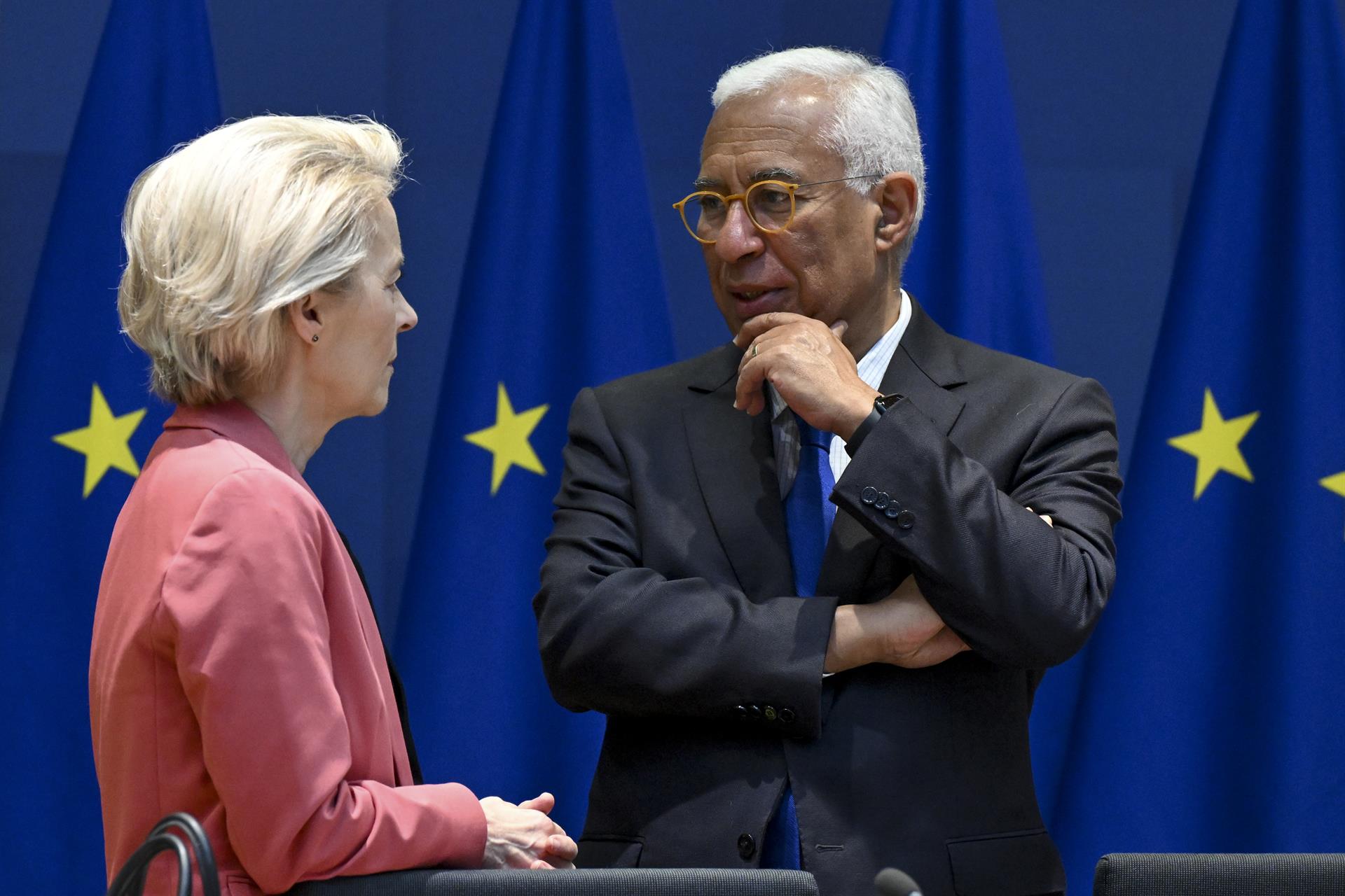 El president del Consell Europeu, António Costa, i la presidenta de la Comissió Europea, Ursula von der Leyen.