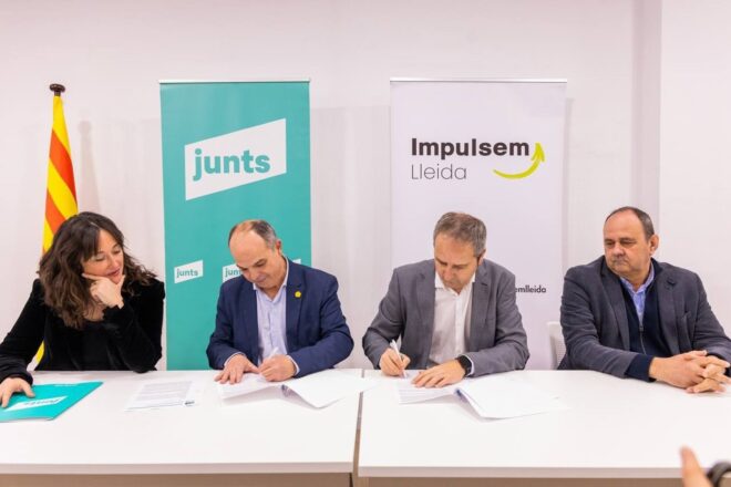Junts i Impulsem Lleida concorreran plegats a les eleccions municipals del 2027 a la demarcació