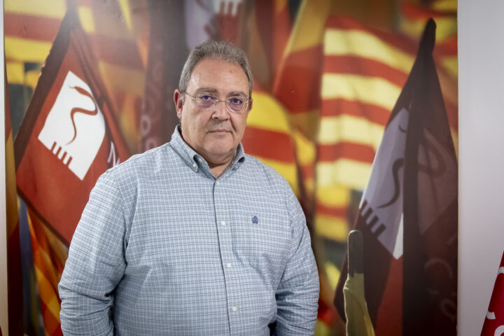 Xavier Lleonart, a les oficines de Metges de Catalunya, a Barcelona (fotografia: Albert Salamé).