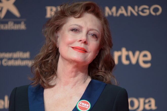 Susan Sarandon denuncia el silenci de Hollywood sobre Gaza i crida a l’esperança en rebre a Barcelona el Goya Internacional