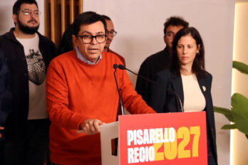 Gerard Pisarello, en un moment de la compareixença.