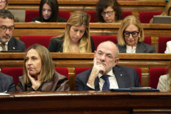 El conseller d'Unió Europea i Acció Exterior, Jaume Duch, al parlament.