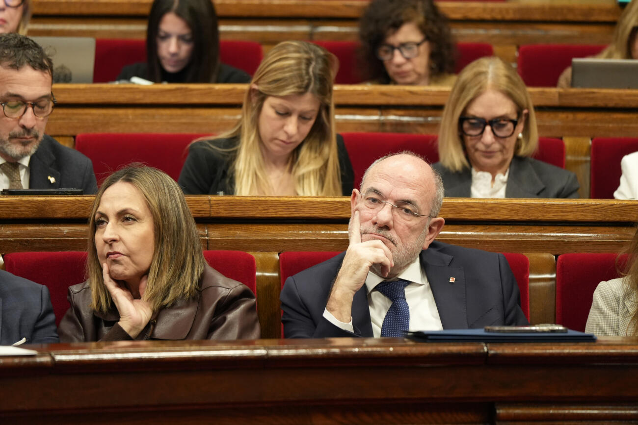El conseller d'Unió Europea i Acció Exterior, Jaume Duch, al parlament.