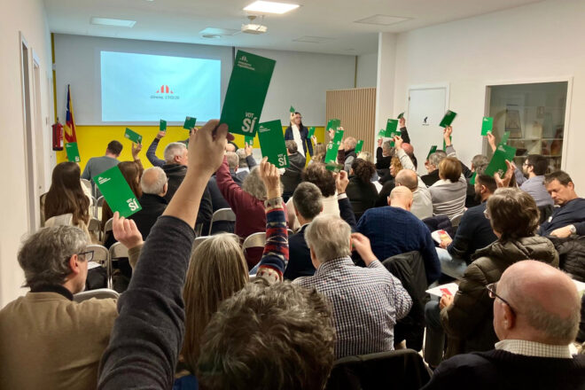 ERC Girona elegeix la nova executiva i avala amb un 92% dels vots la candidatura que proposava la moció de censura