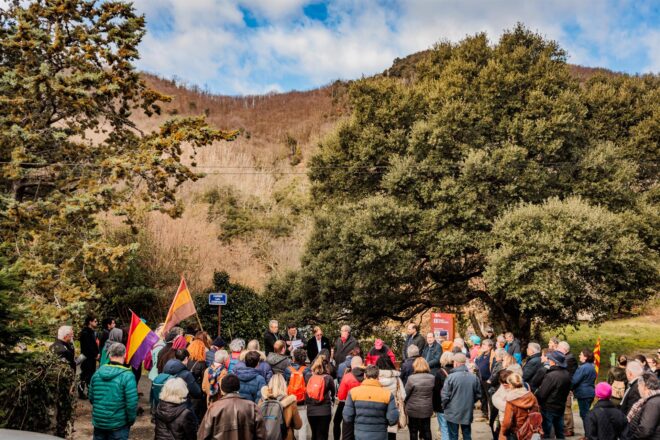 Inaugurada la primera ruta de memòria democràtica que connecta el nord i el sud de Catalunya