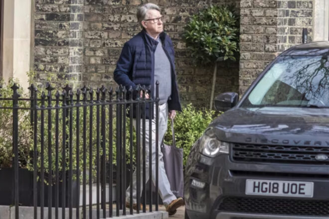 L’ex-ambaixador britànic i ex-comissari europeu Peter Mandelson, detingut pel cas Epstein