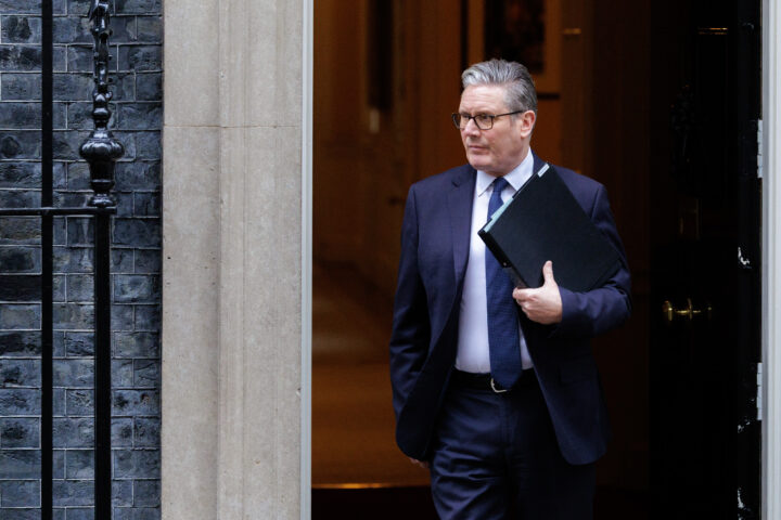 El primer ministre britànic, Keir Starmer, al número 10 de Downing Street, aquesta setmana (fotografia: Jason Alden/Bloomberg).