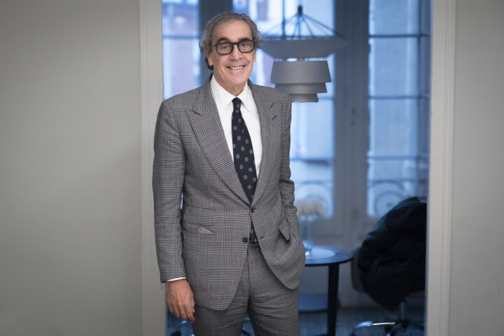 Tatxo Benet, dilluns a la seu de FemCAT a Barcelona (Foto: Adiva Koenigsberg)