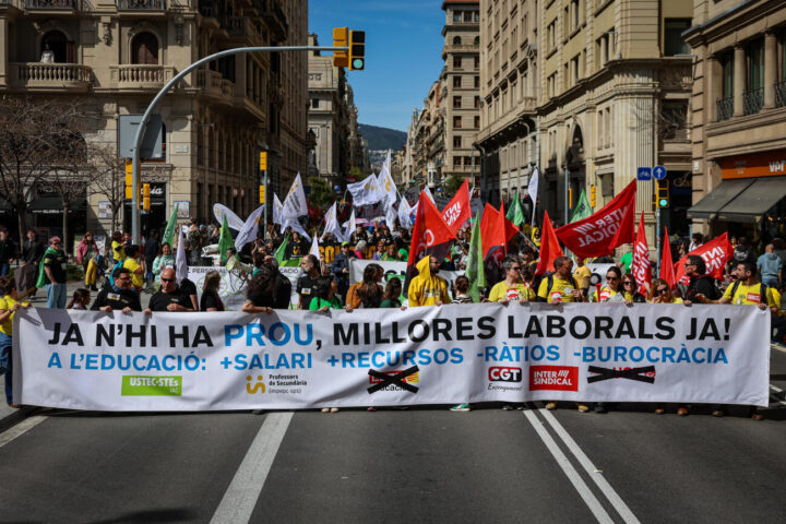 Els docents, en lluita