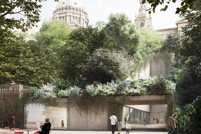 El futur MNAC tindrà dos edificis connectats per un passadís cobert