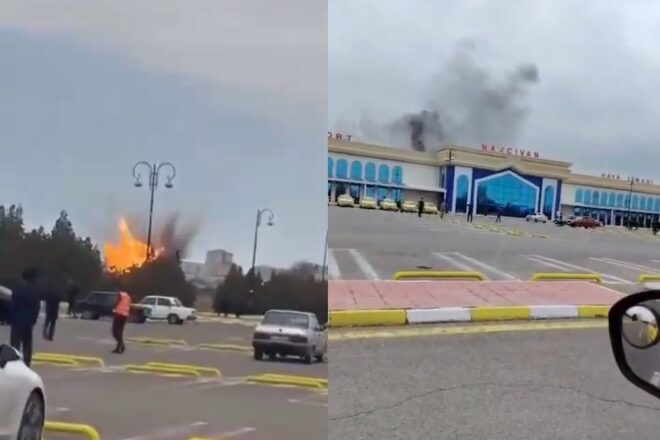 La guerra esquitxa l’Azerbaitjan: un dron iranià impacta a l’aeroport de Nakhtxivan